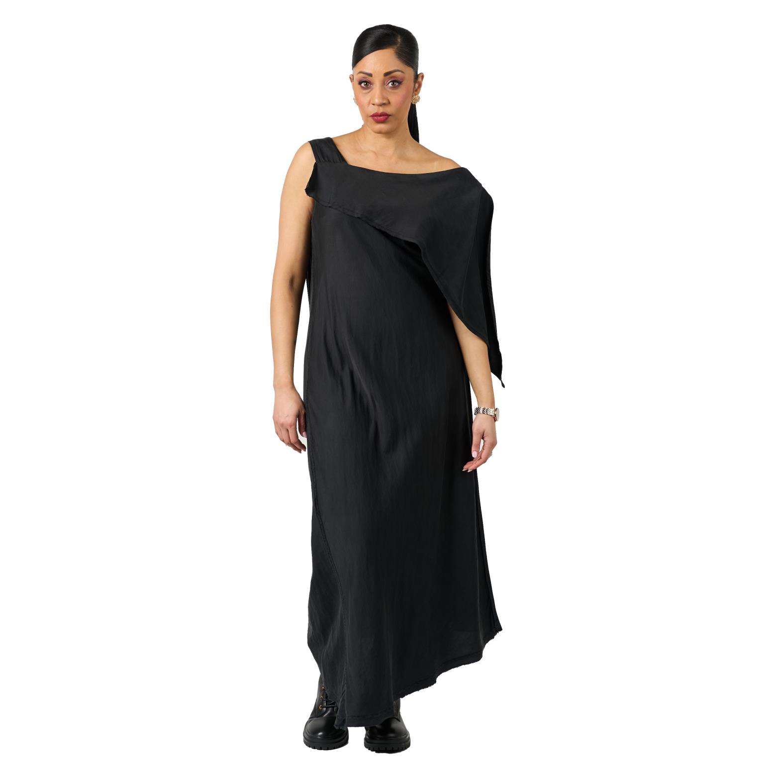 La Vaca Loca Shoulder Drape Dress